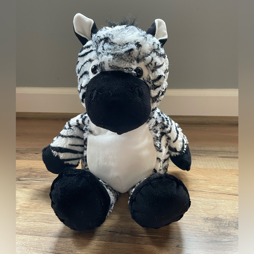Fiesta Black and White Zebra Plush